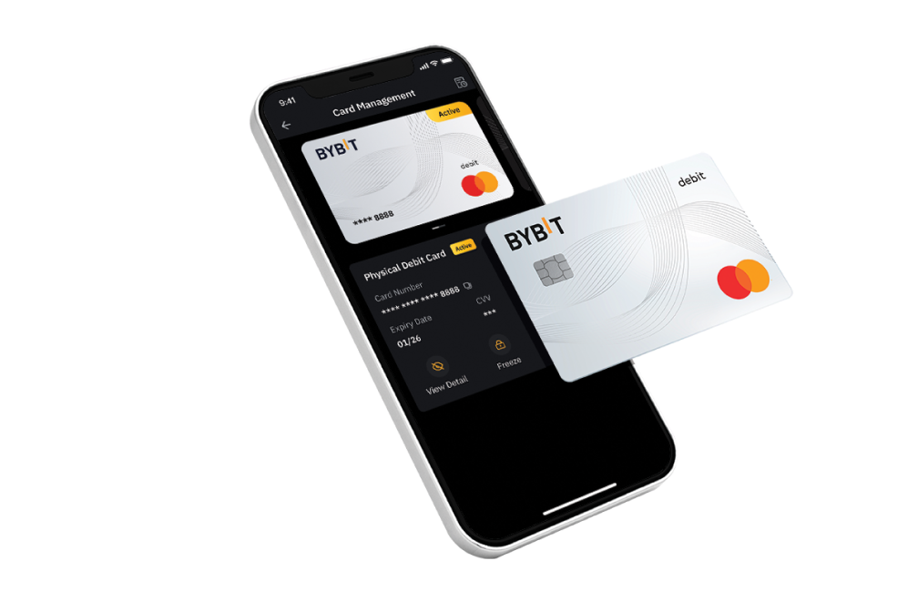 Bybit Mastercard Debit Card in App